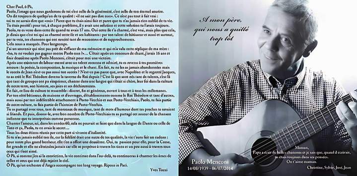 Hommage chanteur Porto-Vecchio