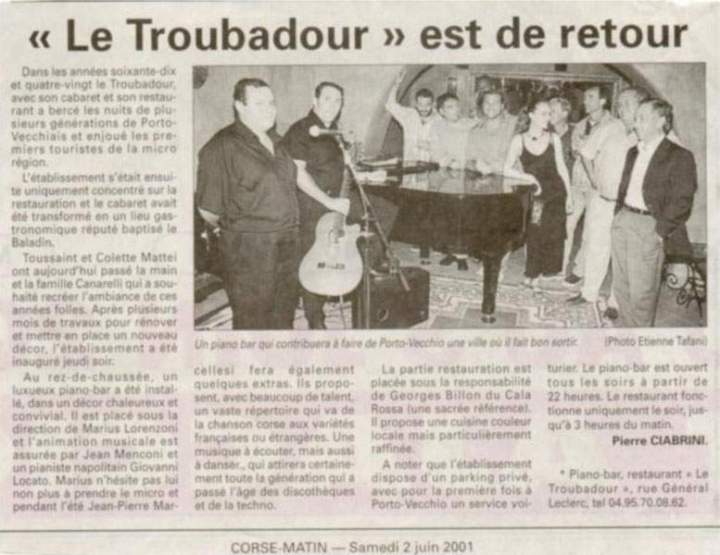 Archives musicales Porto-Vecchio