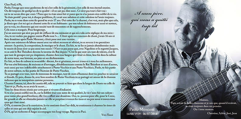 Musicien chanteur Porto-Vecchio