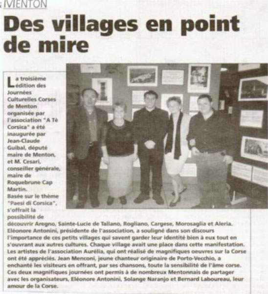 Articles archive chanteur Porto-Vecchio